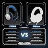EKSA E1000 Audífonos gamer, para computadora con micrófono con cancelación de ruido y luz RGB, sonido envolvente 7.1, compatible con PC, consolas PS4 PS5, laptop (azul) 7