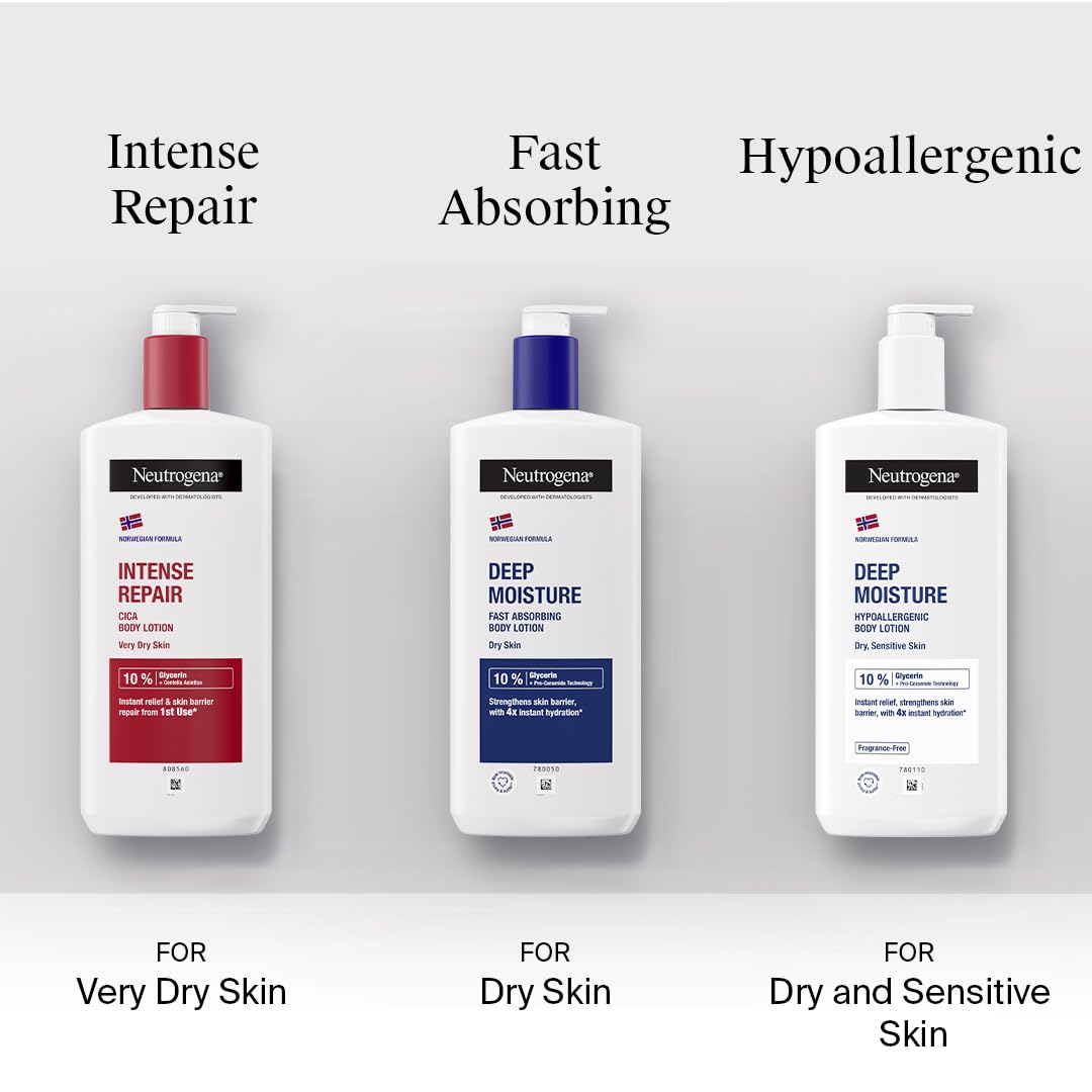 Neutrogena® Norwegian Formula Intense Repair Body Lotion 400ml, White and Red, 400 ml (Pack of 1) - Image 3