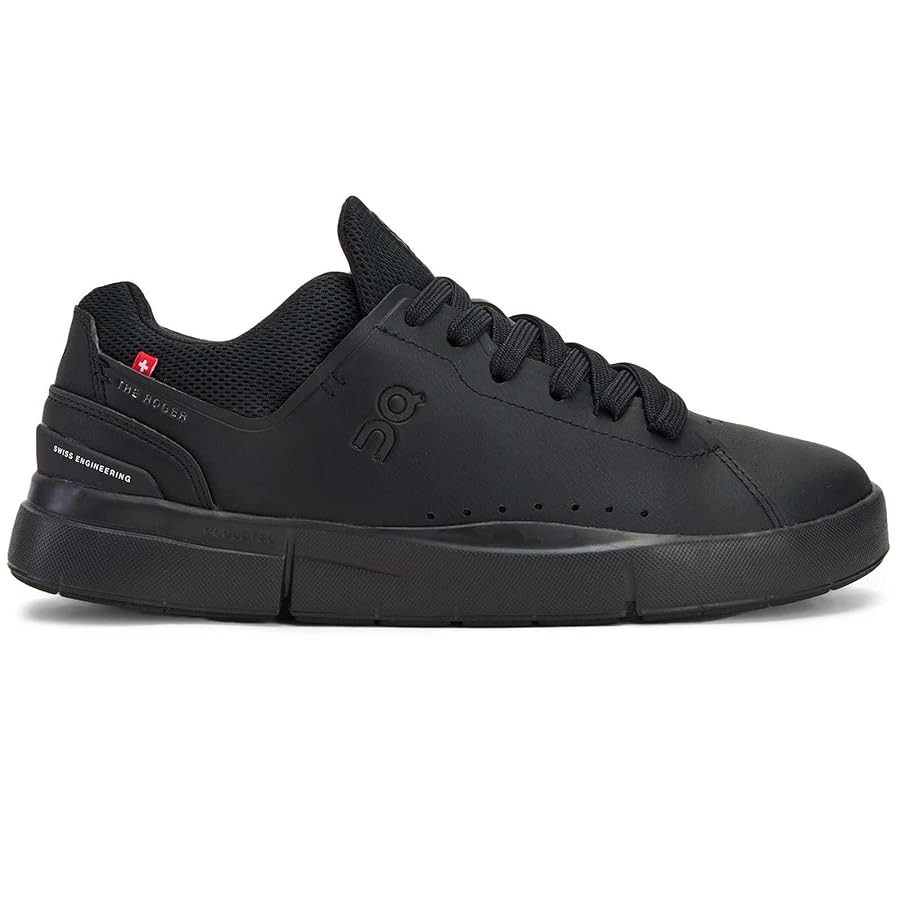 On Women's The Roger Advantage 1 Sneaker, All Black, 5.5