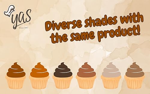 Miniatura 5 de Vibgyor Colorante alimentario líquidogel, tono intenso, tinte prémium para glaseado, glaseado, fondant, horneado y pastelería (caramelo)