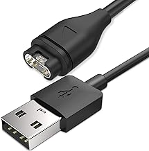 Caricatore Compatibile con Garmin Fenix 7 7S 7X 6 6S 6X Pro 5 5S 5X Plus,Caricabatterie Cavo di Ricarica USB 1M per Garmin Forerunner 45 935 945 45 45S 245,Approach S10 S40 S60,Vivoactive 3 4 4S