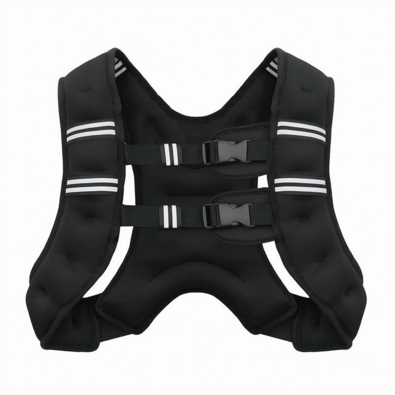 MERISHOPP Padded Adjustable Weighted Vest Reflective Weighted Training Vest Breathable Long-Lasting for Runners, Athletes, Running, Hiking, 8LB-image-37