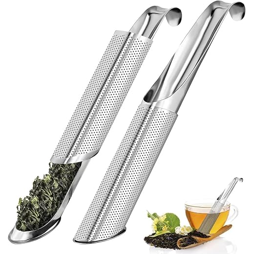 Muzztech Sliding Tea Strainer Infuser for Loose Tea Stainles