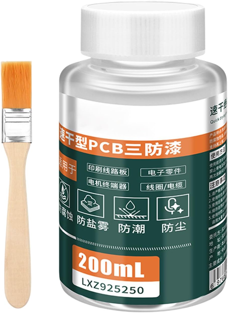 Conformal Coating | 200ml Waterproof Quick Dry | Transparent Insulating Sealant For Circuit Boards | Mobile Phones Computers Repair LED Lamps Appliance Control Board Workshop