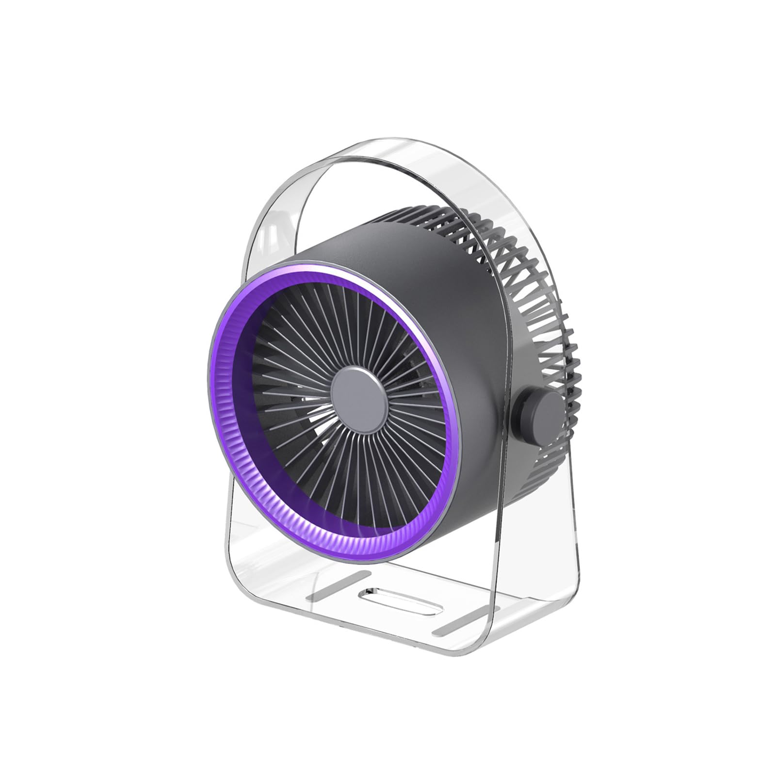Ventilateur de bureau SAYTAY portable et mural à 3 vitesses avec lumière ambiante douce