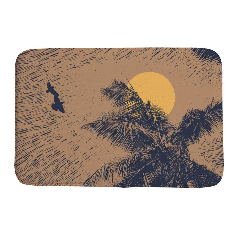 Tapis de bain mémoire de forme CHEHONG 36x61 cm velours