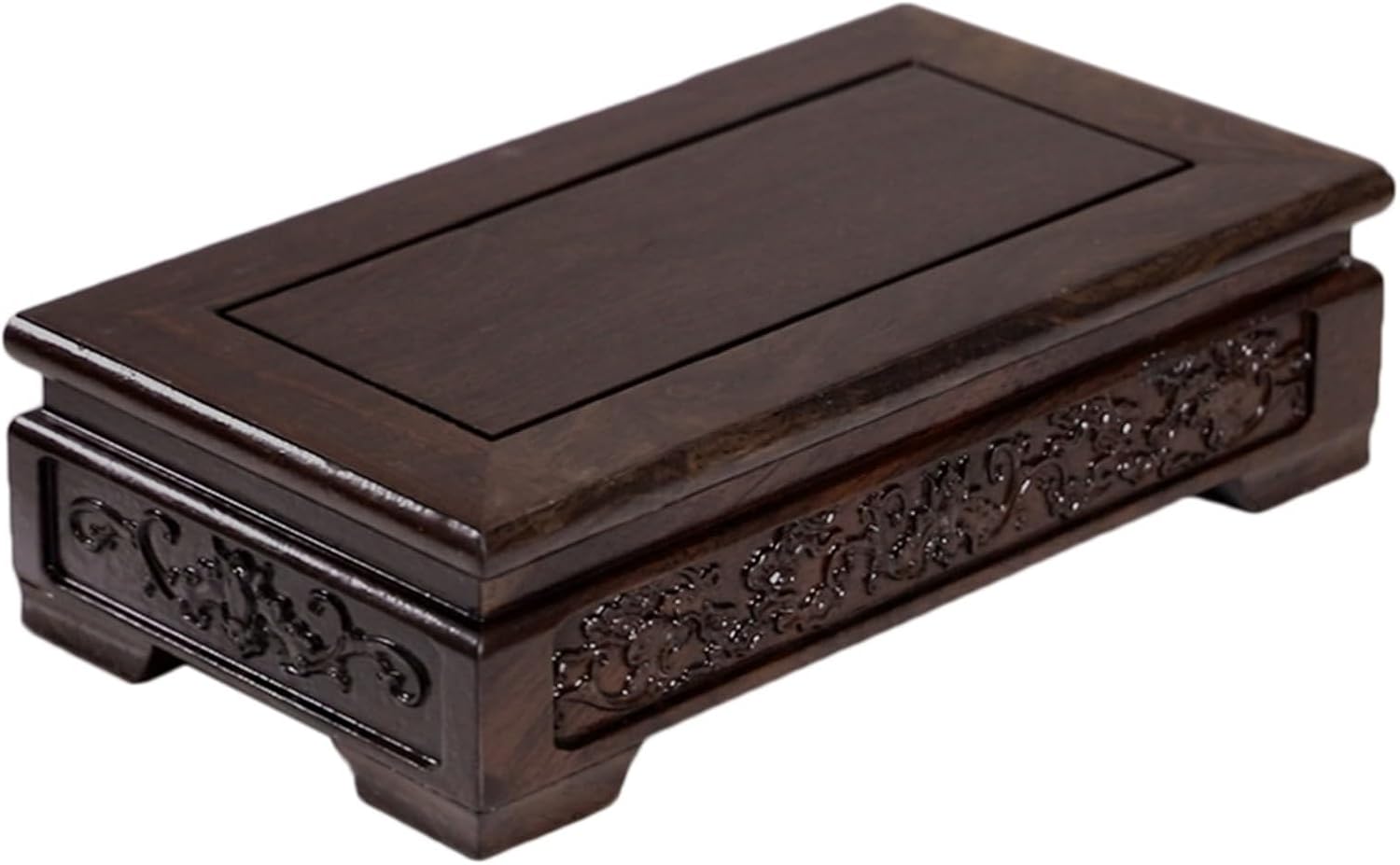 BABETT Bonsai Pedestal Vase Pedestal Stands Wooden Vase Base Rectangular Decorative Base Fish Tank Vase Stand Teapot Buddha Statue Decorative Base Planter Stand Plant Holder (Size : Small)