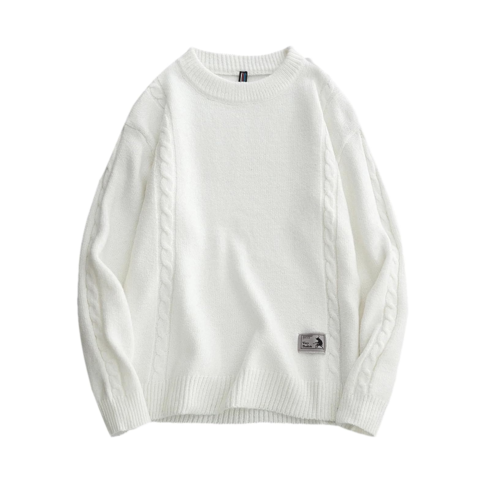 ZMIN Inverno Uomo Tinta unita Pile Maglioni Girocollo Manica Lunga Cavo Lavorato A Maglia Maglioni Addensare Caldo Pullover per Gli Uomini