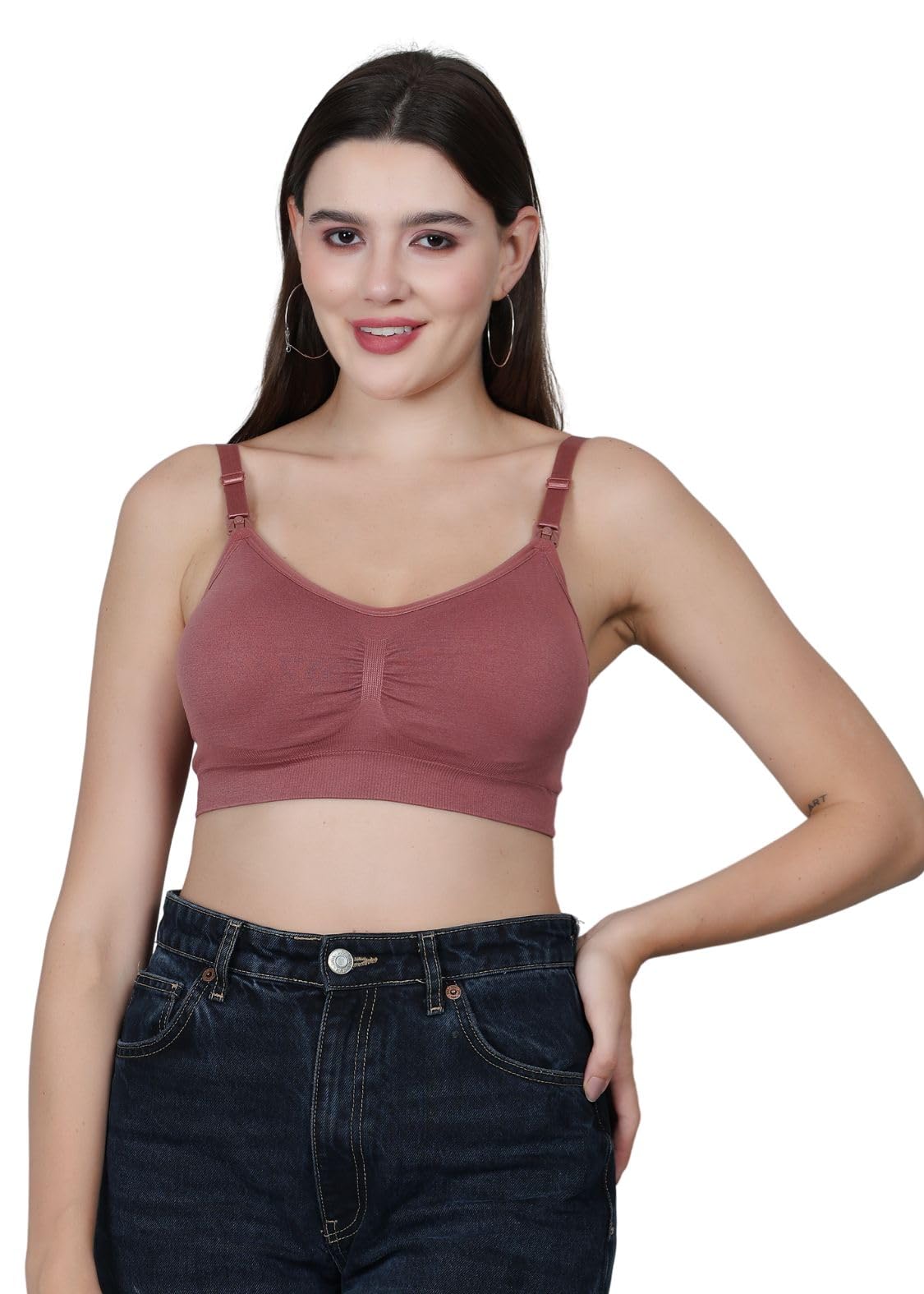 Fabme Women's Cotton Padded, Non-Wired, Nursing Bra - Pack of 1-image-24