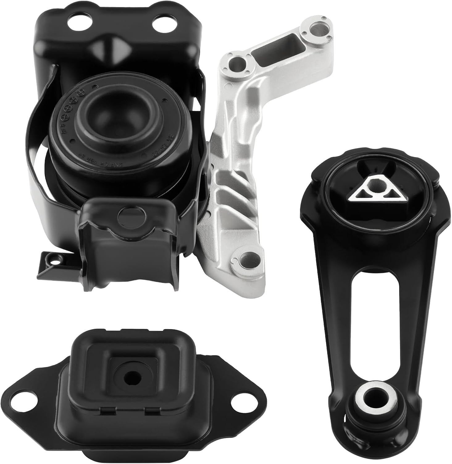 A7368 Engine Motor Mount & Transmission Mount Torque Strut Mount Set of 3 Fit for Versa 2012-2017, Versa Note 2014-2017 L4 1.6L #A7368 A7369 A4361