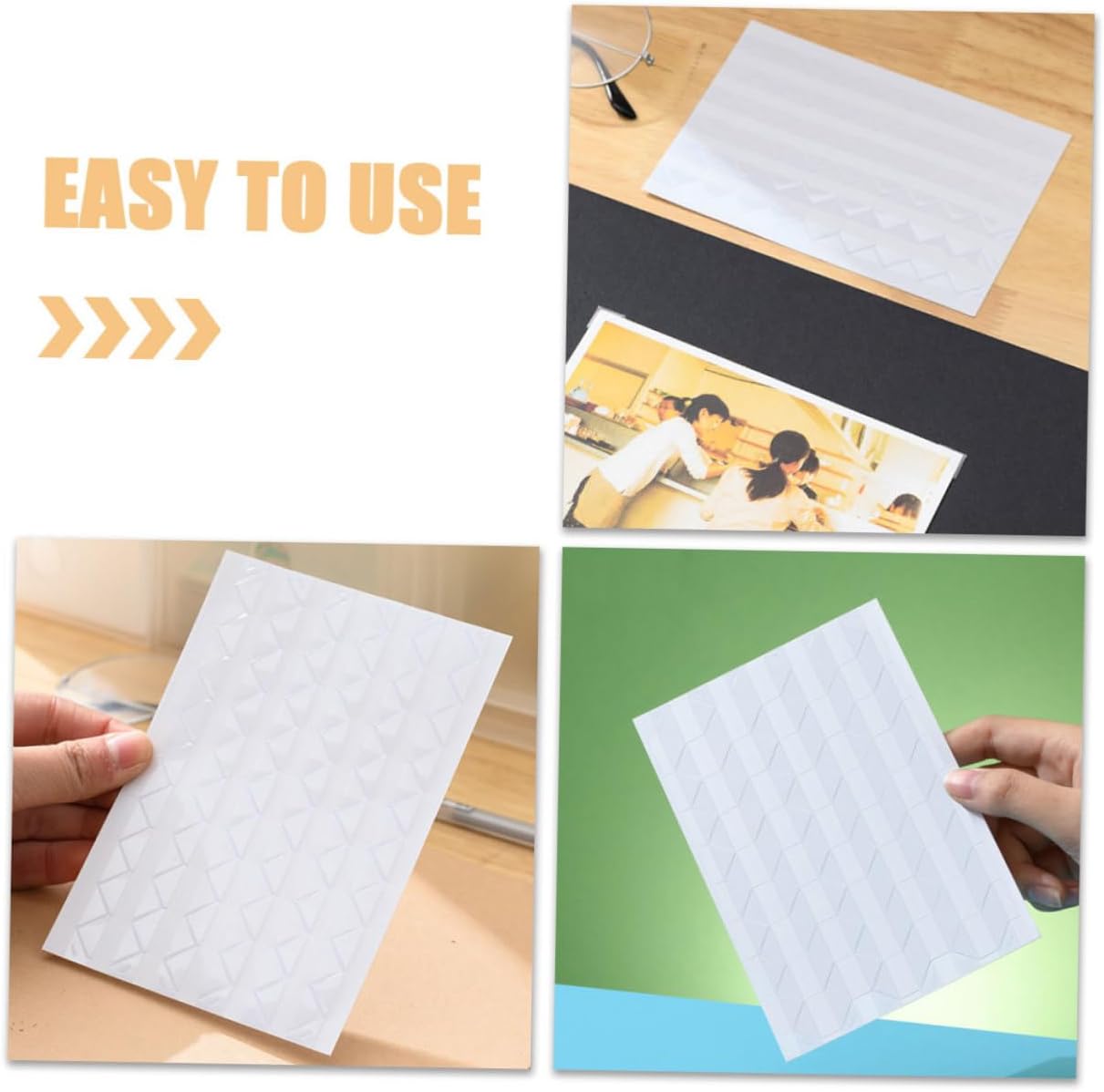 Gogogmee Secure Photo Mounting Corners 5 Sheets of Sticker Adhesives for Scrapbook DIY Photo Album