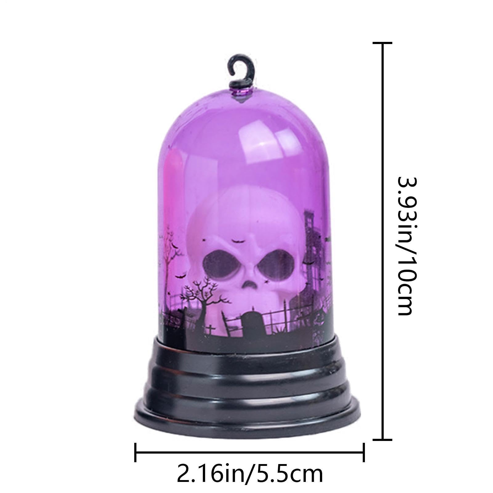 Lámpara de calavera centros de mesa decorativos de calabaza de Halloween de