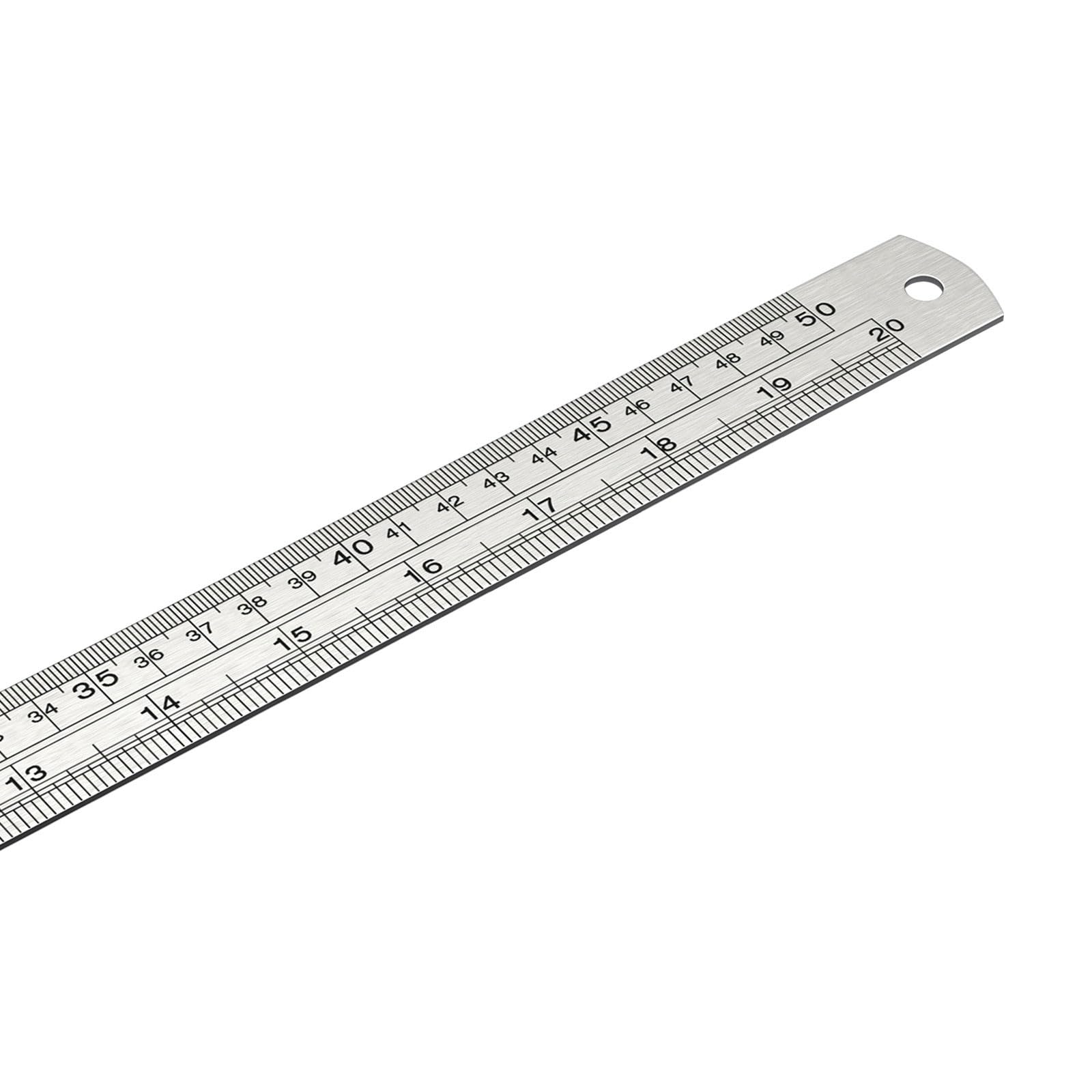 Qcbuegof 500Mm Durablesteel Measuring Ruler Double Side Metric Royal Scale Essential Drafting For Wooodworking Metric Royal