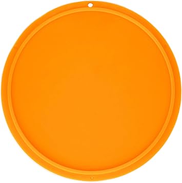 Motorcycle Kickstand Pad. Universal Fit. Large Orange