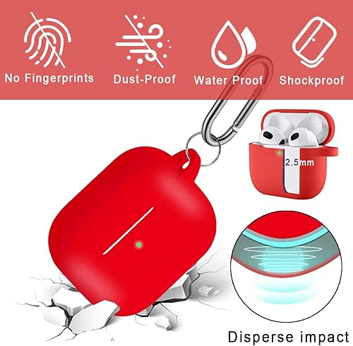 Miniatura 10 de 14 en 1 AirPods 3 Generación Kit de accesorios de silicona para AirPods 3 Funda protectora 2021 funda protectora para Apple AirPods Gen 3 3rd Funda