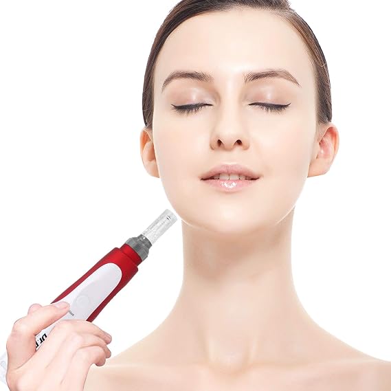 Dr. Pen Ultima N2 Professional Microneedling Pen Wireless Electric Skin Repair Tools with 6 Pieces 12 Pin Replacement Cartridge