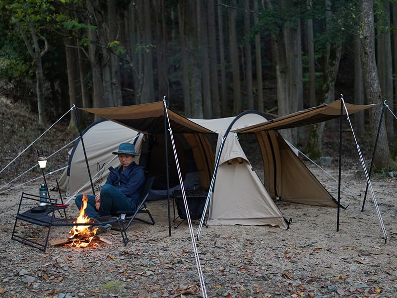 DOD Kiso Height Adjustable Tent Poles - Heavy Duty for Tarp, Canopy, Awning, Shelter - Easy Setup