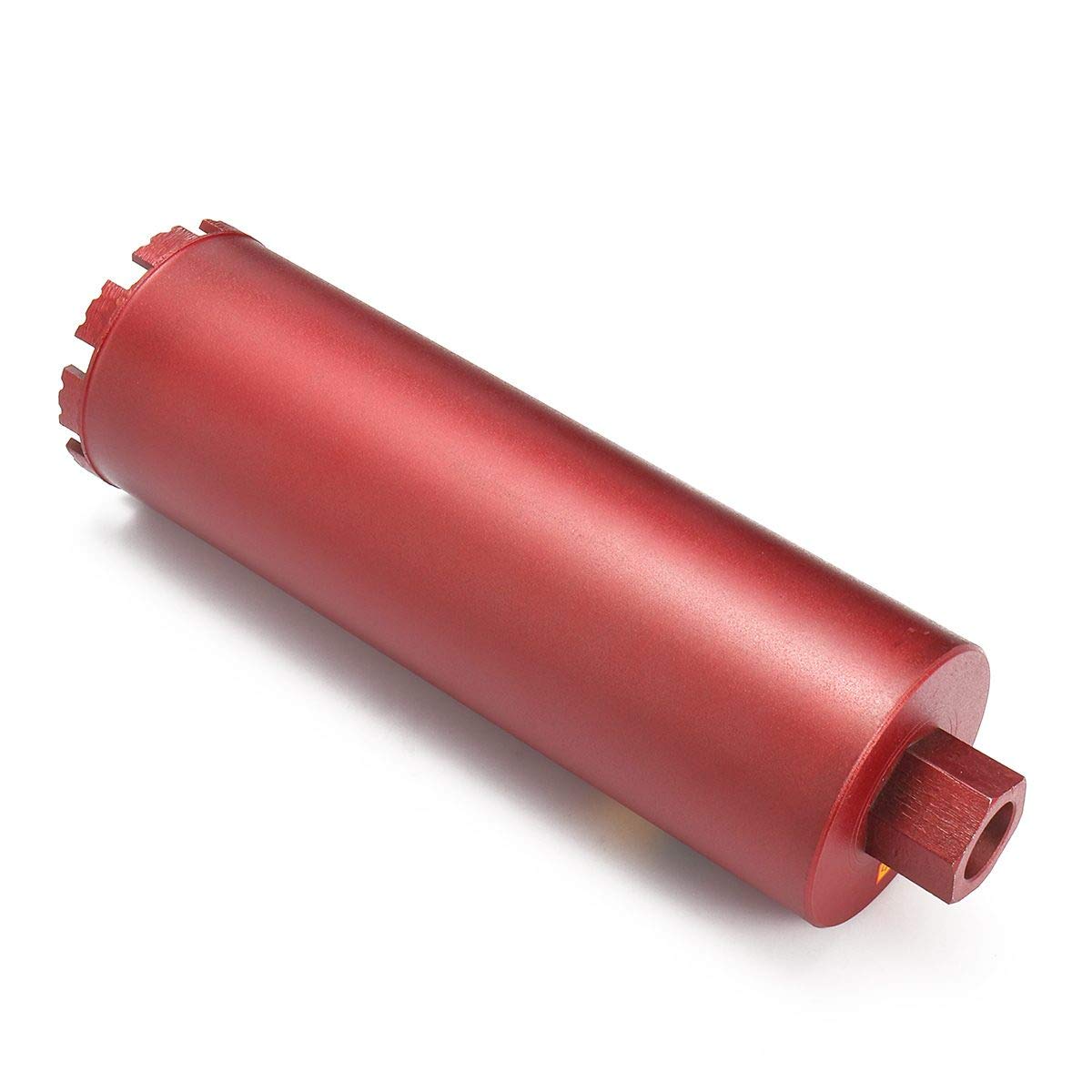 M22 - Broca de núcleo de diamante con conector redondo/HEX para hormigón, granito, granito, granito, taladro de pared (40 x 370 mm)
