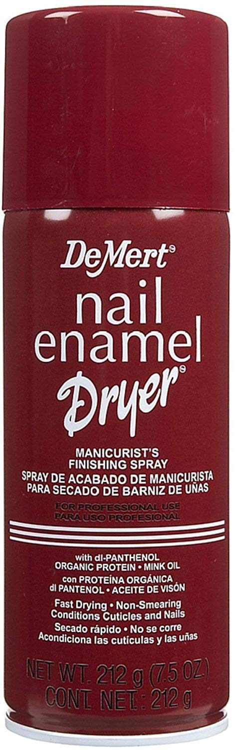 DeMert Nail Enamel Dry Spray 7.50 oz (Pack of 8)