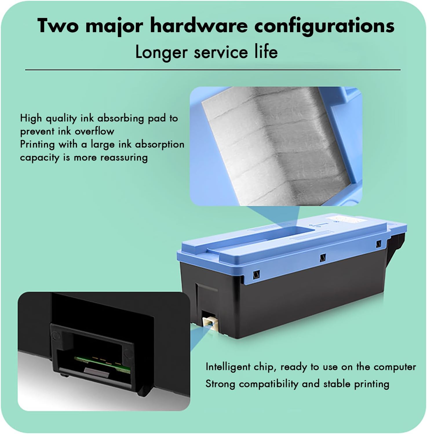 MC-30 Maintenance Cartridge Replacement for Imageprograf GP-2000 4000 PRO-2100 4100 6000 6100 6600 TX-3000 3100 4000 4100 Printers MC-30 Maintenance Cartridge Maintenance Collection Cartridge