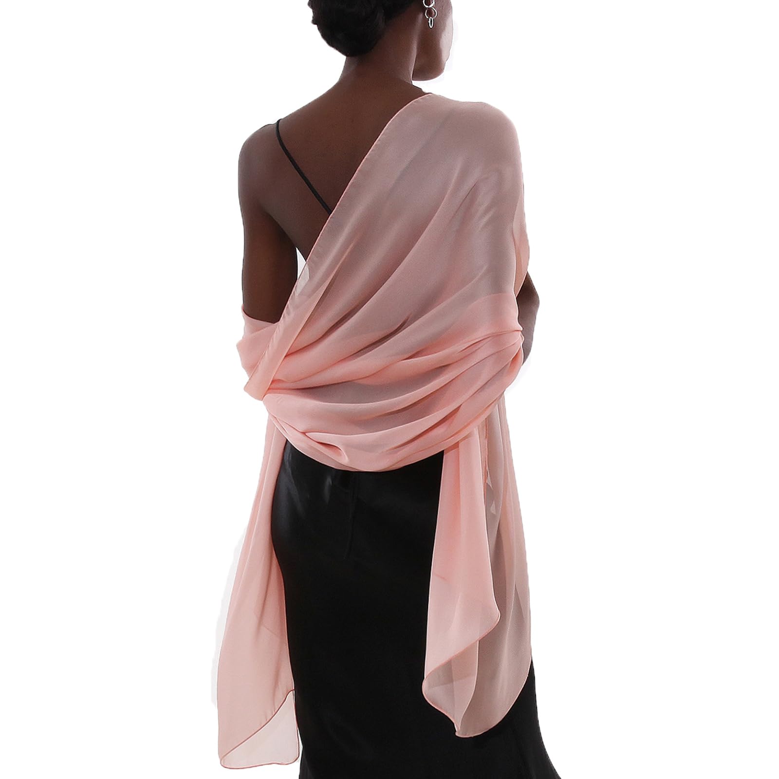 Sciarpa Donna Leggera Scialle Sciarpe Elegante Cerimonia Foulard Pashmina Scilla Stole Primavera Estate