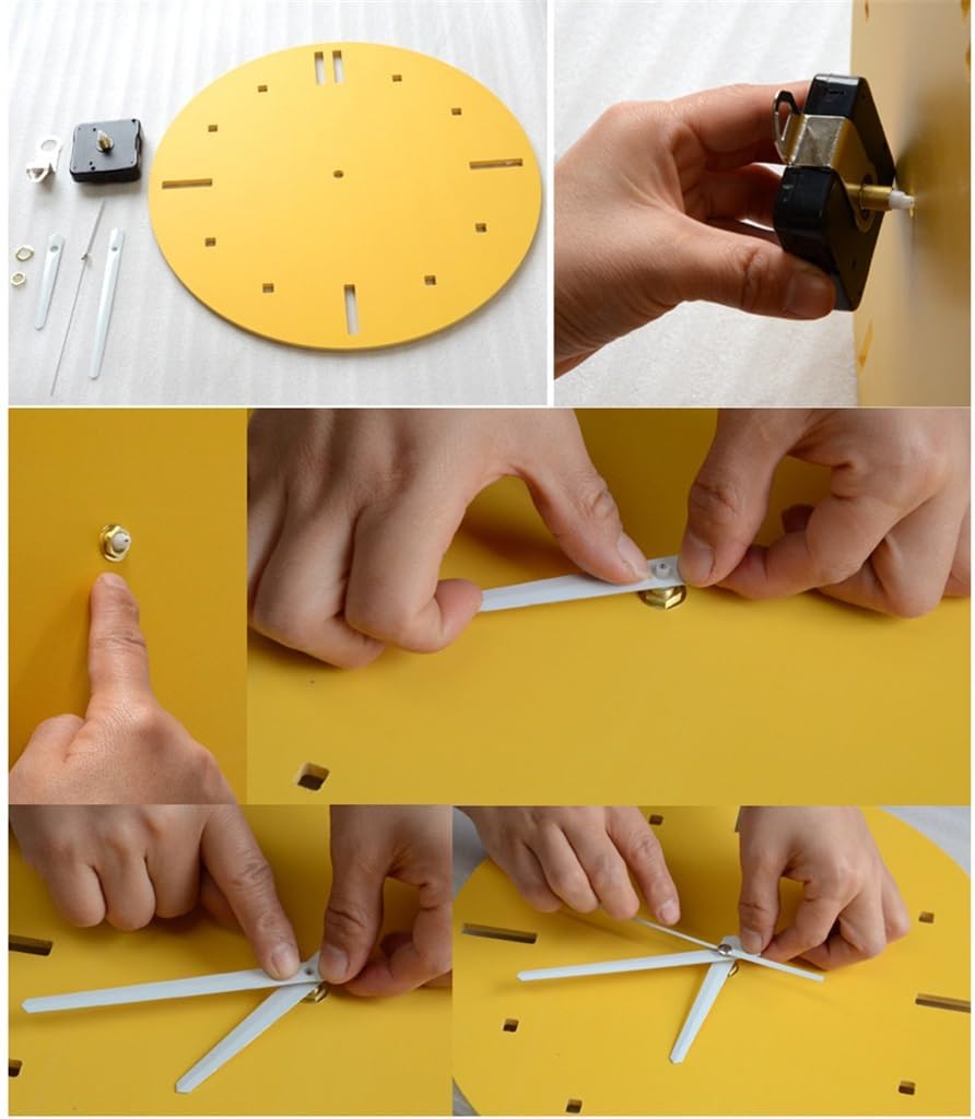 Photo Wall with Clock Living Room Sofa Background Hanging Picture Combination Wall Hanging Picture