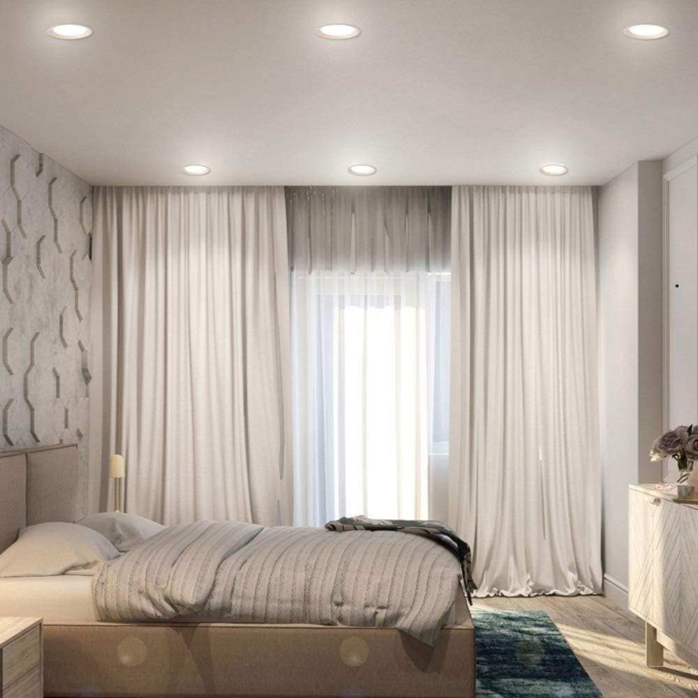 Recessed Simplicity Embedded Downlight Led Ceiling Light Living Room Ceiling Lamp Household Flat Panel 22W Concealed Kitchen Panel Light Spotlight Ultra-Thin Condenser Lamp Integrated