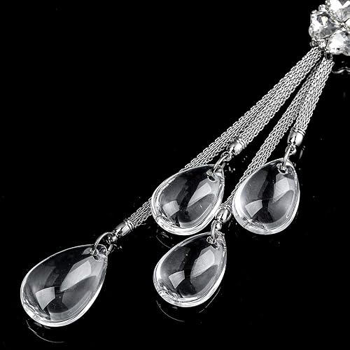 Miniatura 39 de Adornos para espejo retrovisor, accesorios brillantes para colgar en el espejo del automóvil, decoración de automóvil para mujer, accesorios Azul