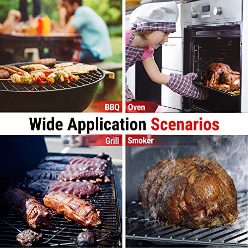 ThermoPro TP08C digitales Küchenthermometer Funk Fleischthermometer mit 2 Fühlern Kochthermometer Ofenthermometer Küchenuhr für BBQ Kochen Grill Ofen – Bild 7