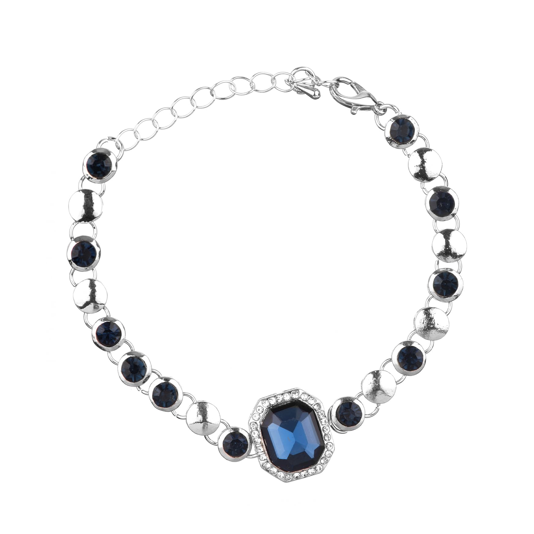 Yellow Chimes Bracelet for Women and Girls Crystal Bracelets for Women Silver Tone Blue Crystal Studded Bracelet Birthday Gift For girls and women Anniversary Gift for Wife (B0CKH9BGBZ) Amazon Price History, Amazon Price Tracker