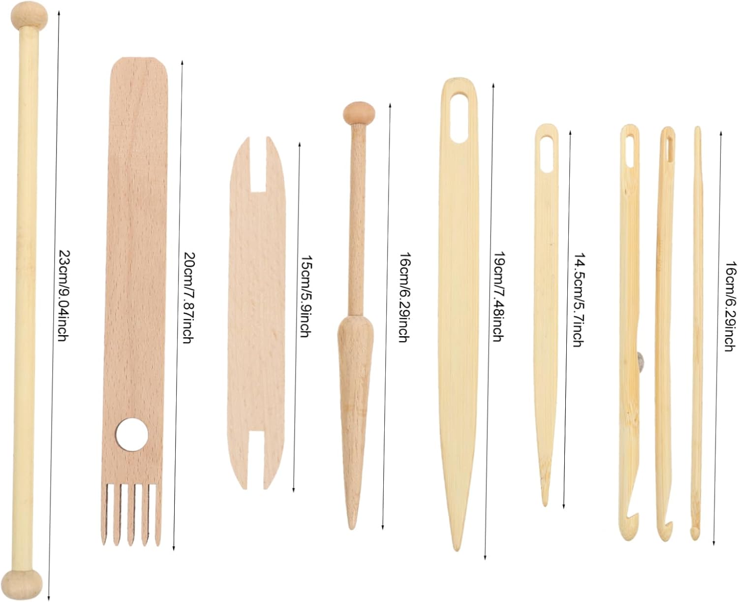 PLAFOPE Weaving Comb Crochet Hook Set Knitting Machine Accessories for Tapestry