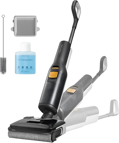 roborock F25 BX Wet Dry Vacuum Cleaner, Cordless Vacuum Mop All in One with 20000Pa, 194°F Hot Air Flash Drying & Hot Water Self Cleaning, Zero-Tangle Wet Mop Cleaner for Hard Floor, 180° Lie Flat