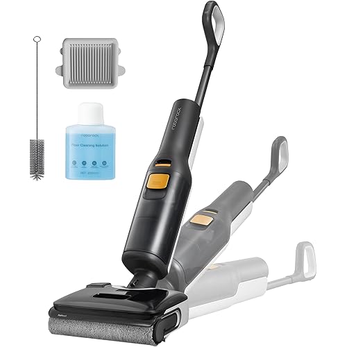 roborock F25 BX Wet Dry Vacuum Cleaner, Cordless Vacuum Mop All in One with 20000Pa, 194°F Hot Air Flash Drying & Self Cleaning, Zero-Tangle Wet Mop Cleaner for Hard Floor, 180° Lie Flat