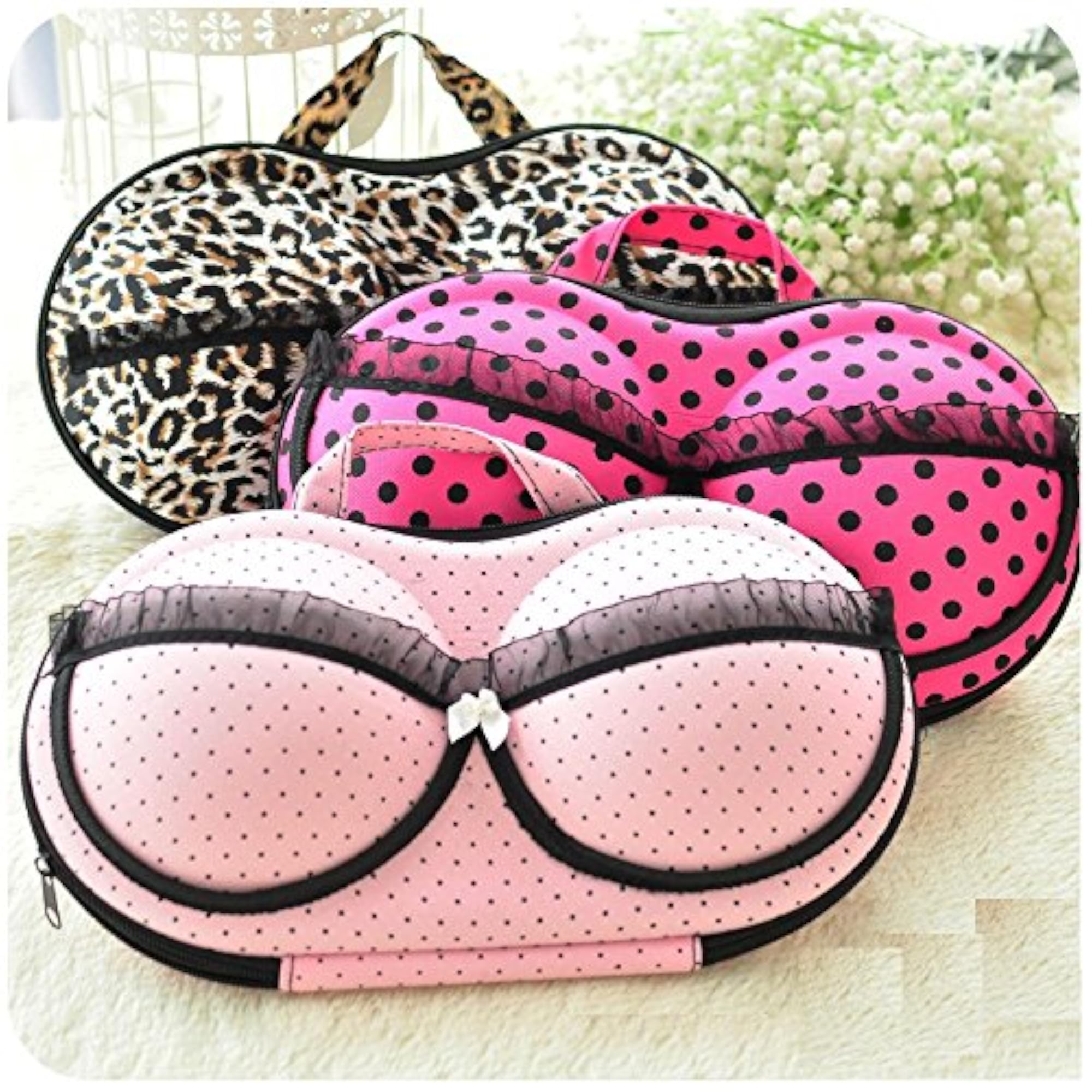 Multicolour Lingerie Bra Bag Travel Organizer, Compact Storage