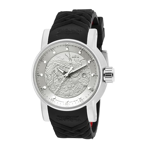 Invicta Relógio automático masculino S1 Rally de aço inoxidável - 48 mm, Aço inoxidável, Relógio automático