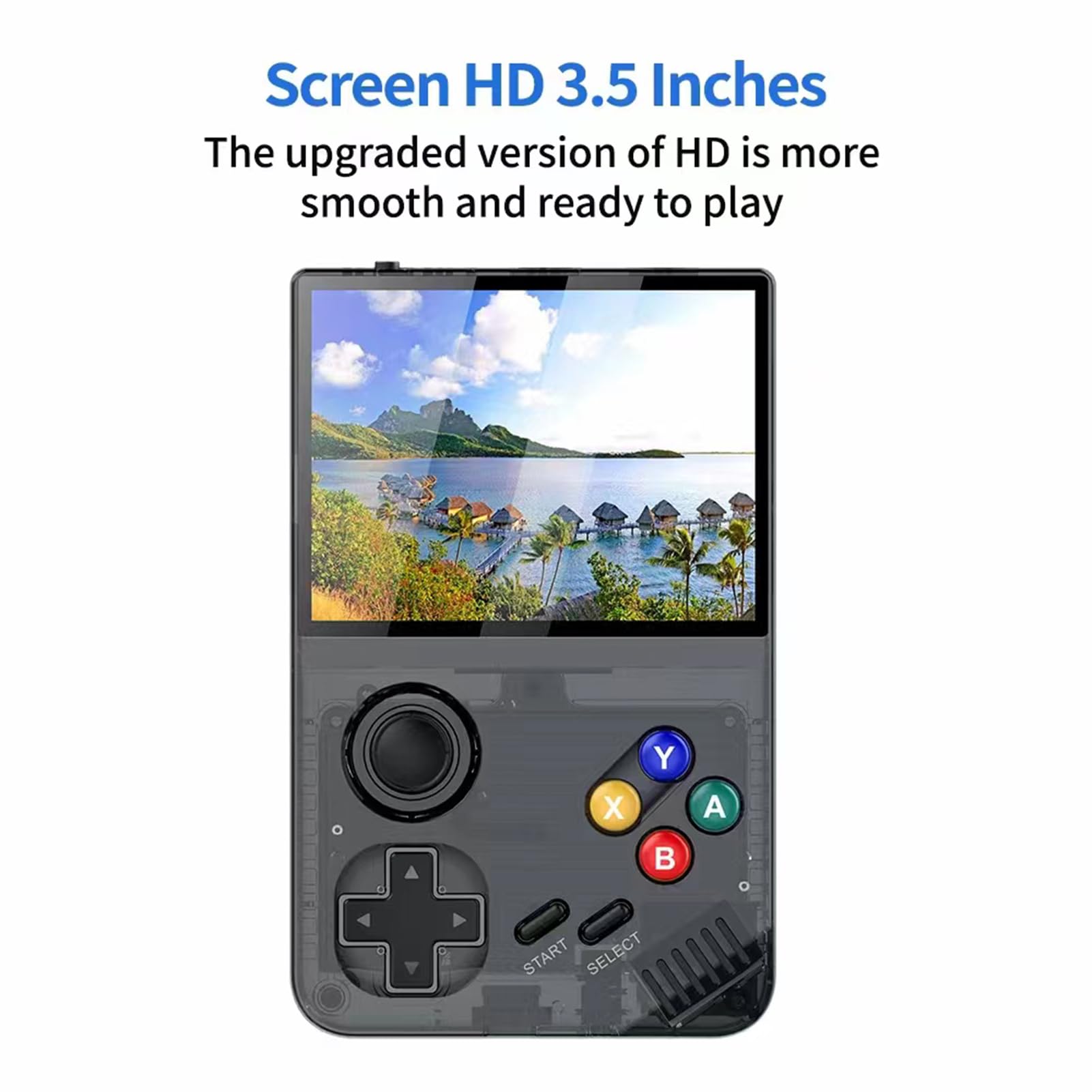 M19 Console di gioco portatile 3 Schermo IPS da 5 pollici Giochi integrati Lettore batteria ricaricabile da 3000 mAh con 25 simulatori classici Doppio slot per schede TF Potere di gioco tascabile