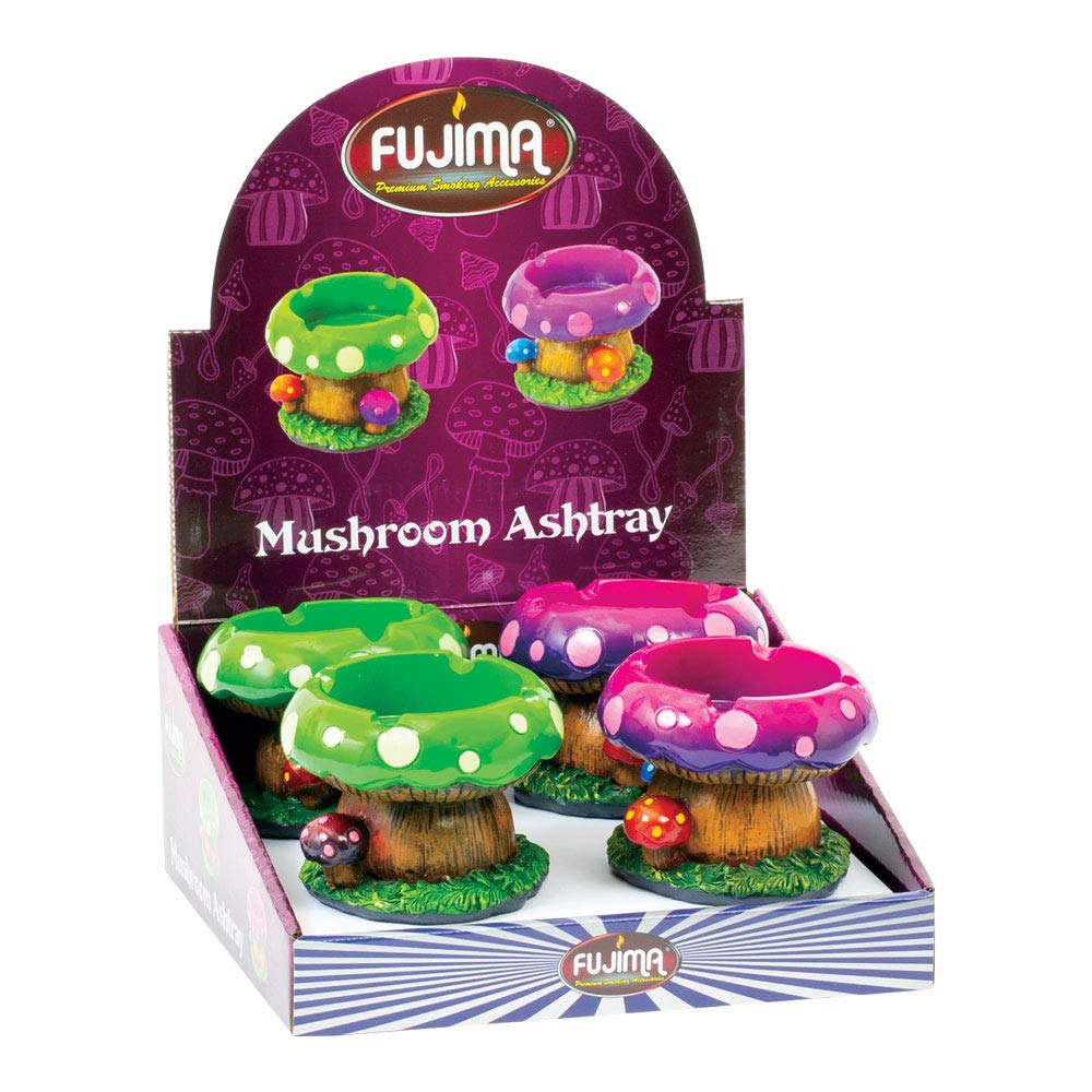 Fujima Fairytale Mushroom Ashtray | 3.5" | Asst | 4pc Display