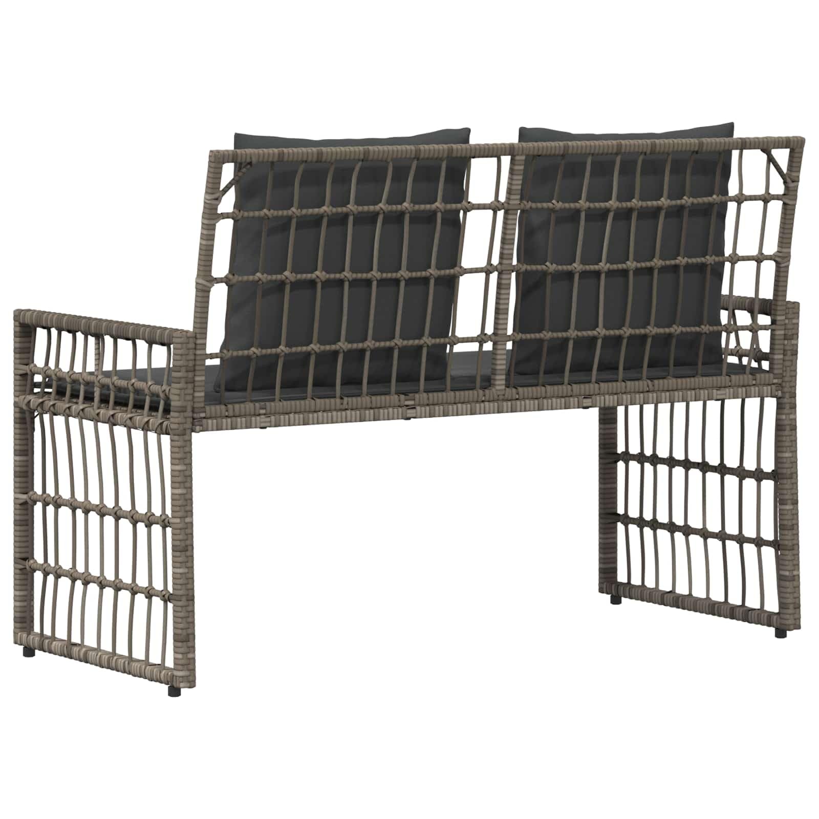Banco de jardín resistente a la intemperie con cojín extraíble para terraza y jardín en las medidas 116 x 55 x 82 cm. Este título cumple con todos los requisitos: * Contiene todas las