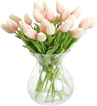 30 pcs Real-Touch Artificial Tulip Flowers Home Wedding Party Decor
