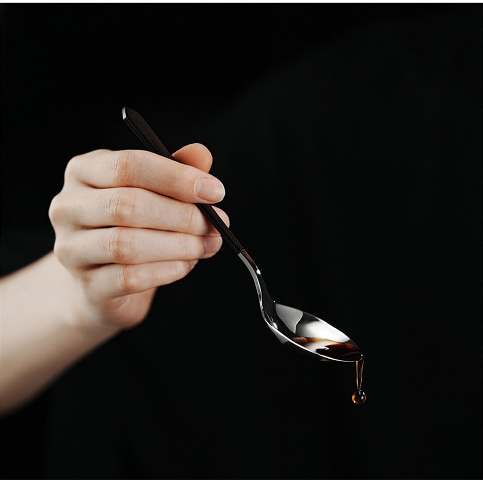 PANGBOER Cucchiaino da caffè per baristi Gadget in Acciaio Inossidabile 304 Resistente alla ruggine, Ideale per la degustazione e la miscelazione Professionale Cucchiaino da degustazione del caffè