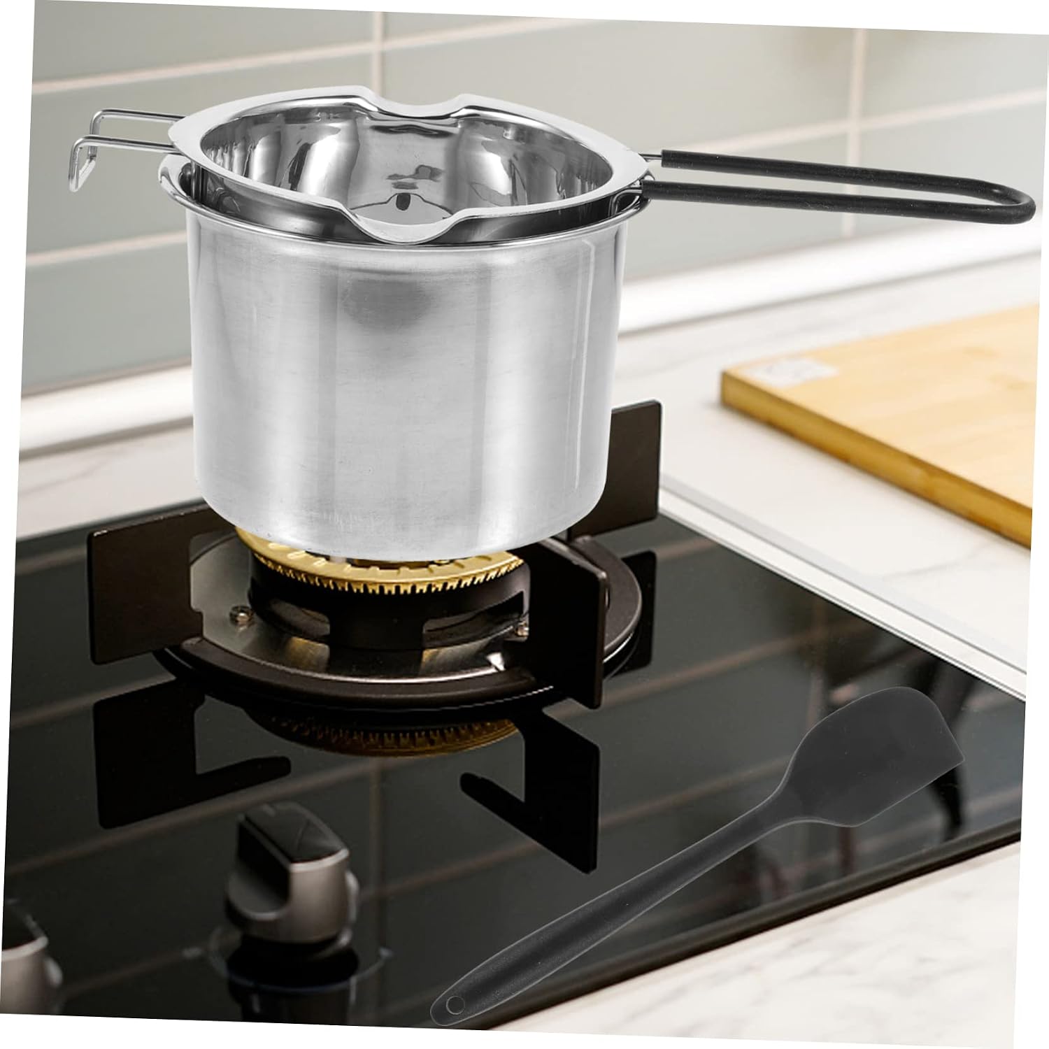 Chocolate Melting Pot Double Boiler Pot Stainless Steel Melting for Candy Double for Cheese Butter Random Color