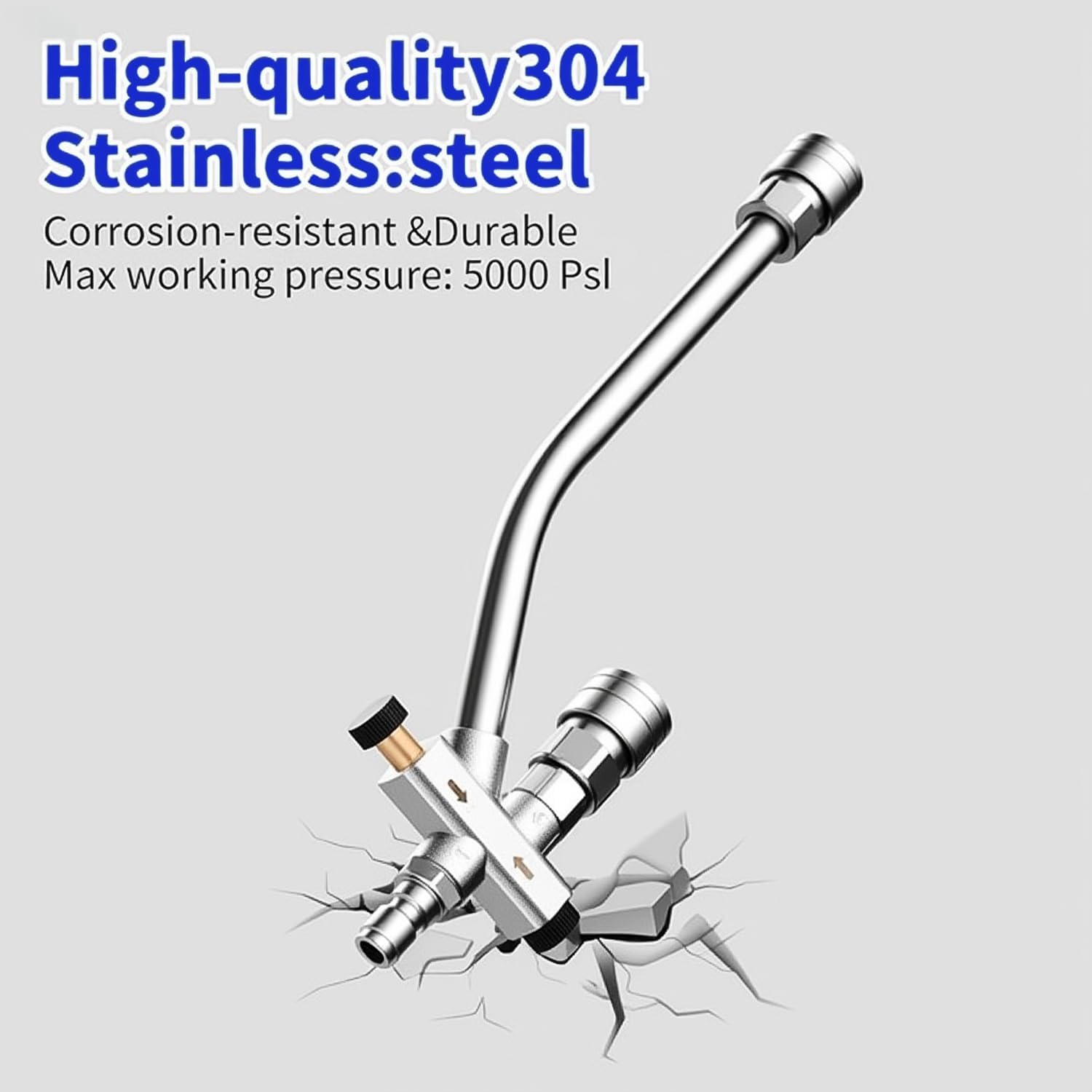 Foam Cannon Dual Connector Accessory, Pressure Washer Double Tip Attachment for Soap Cannon, 7 Pressure Washer Sprayer Nozzles, 1/4" Quick Connect, 4200 PSI