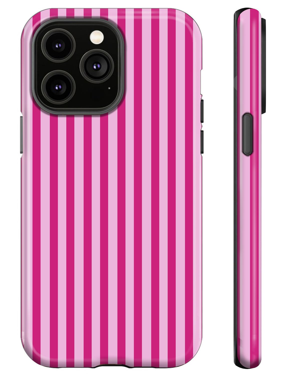 Photo 1 of for iPhone 16 Plus Case,Hot Pink,Dual Layer Soft TPU Hard PC Bumper Case Design,Girl-Friendly Shockproof Phone case