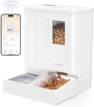 5L Automatic Cat Feeder 5G WIFI + 4L Water Fountain, 2 in 1 Smart Pet Food Dispenser with APP Control, Voice Recording, Dual Power Supply, Freshness Preservation for Cats and Small Dogs
