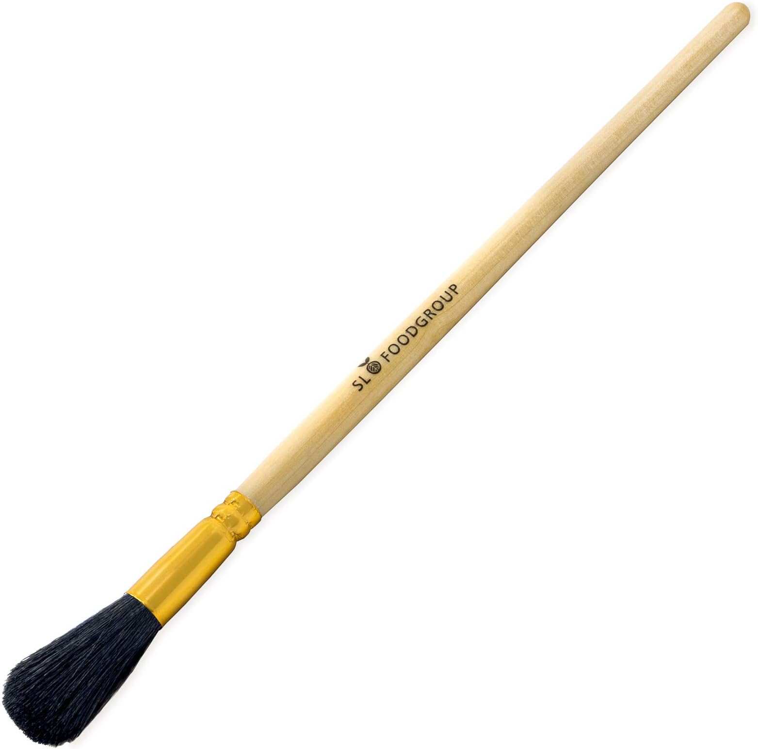 Slofoodgroup Gilding Brush, Gold Duster Brush Round Oval (Size 2)