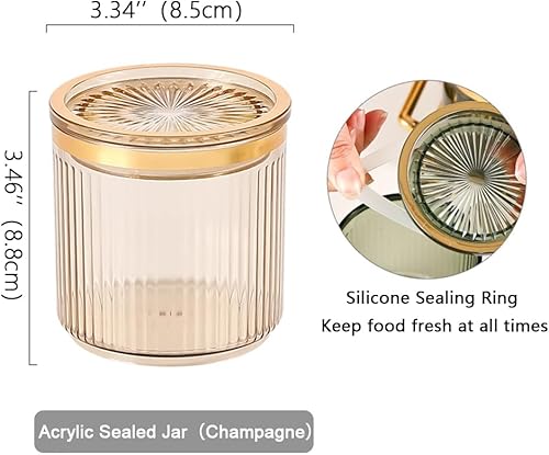 Miniatura 40 de Tarros acrílicos para especias de condimentos, caja de especias para condimentos con tapas y cucharas y bandeja, recipientes de plástico