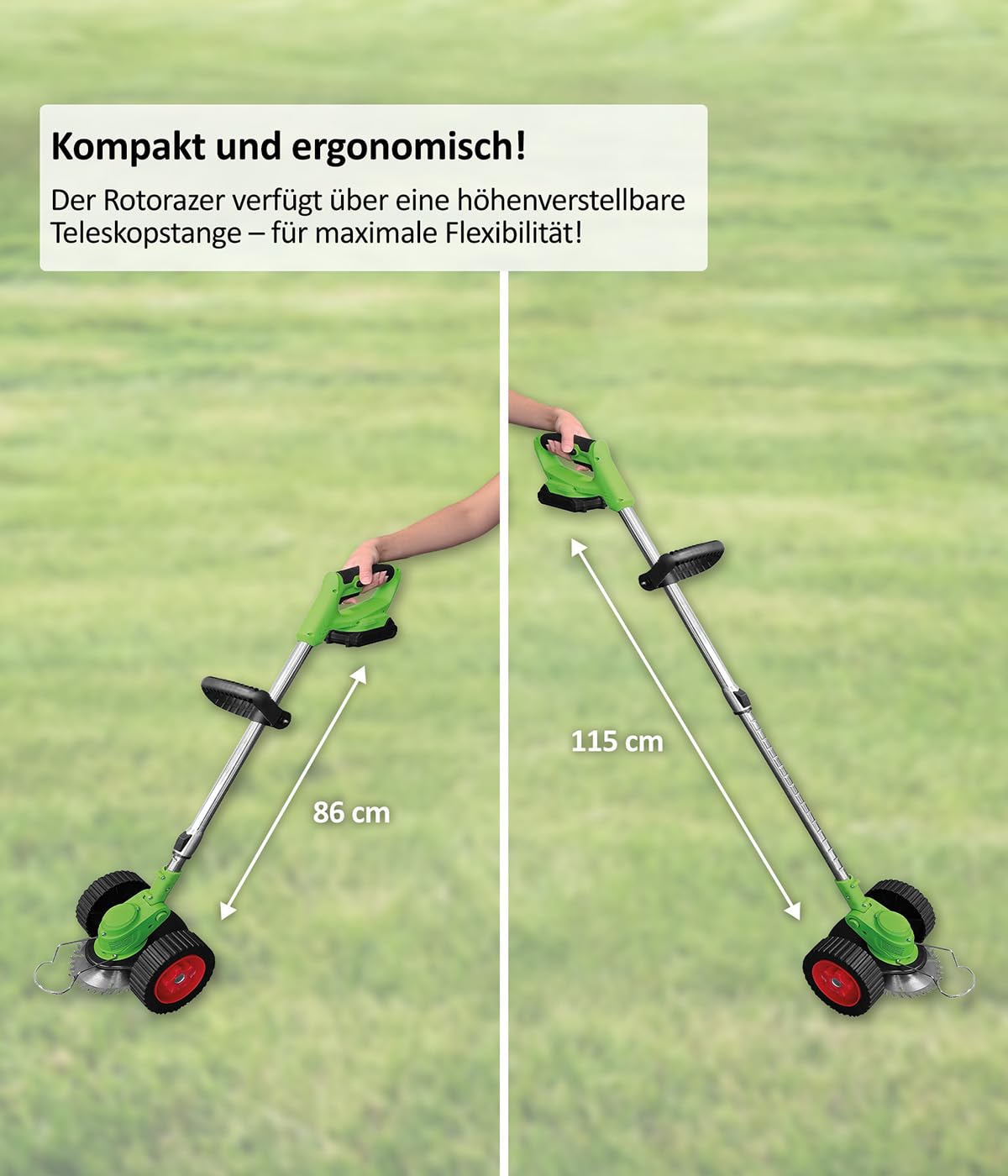 Genius Rotorazer - Set di attrezzi da giardino 8 in 1, 23 pezzi
