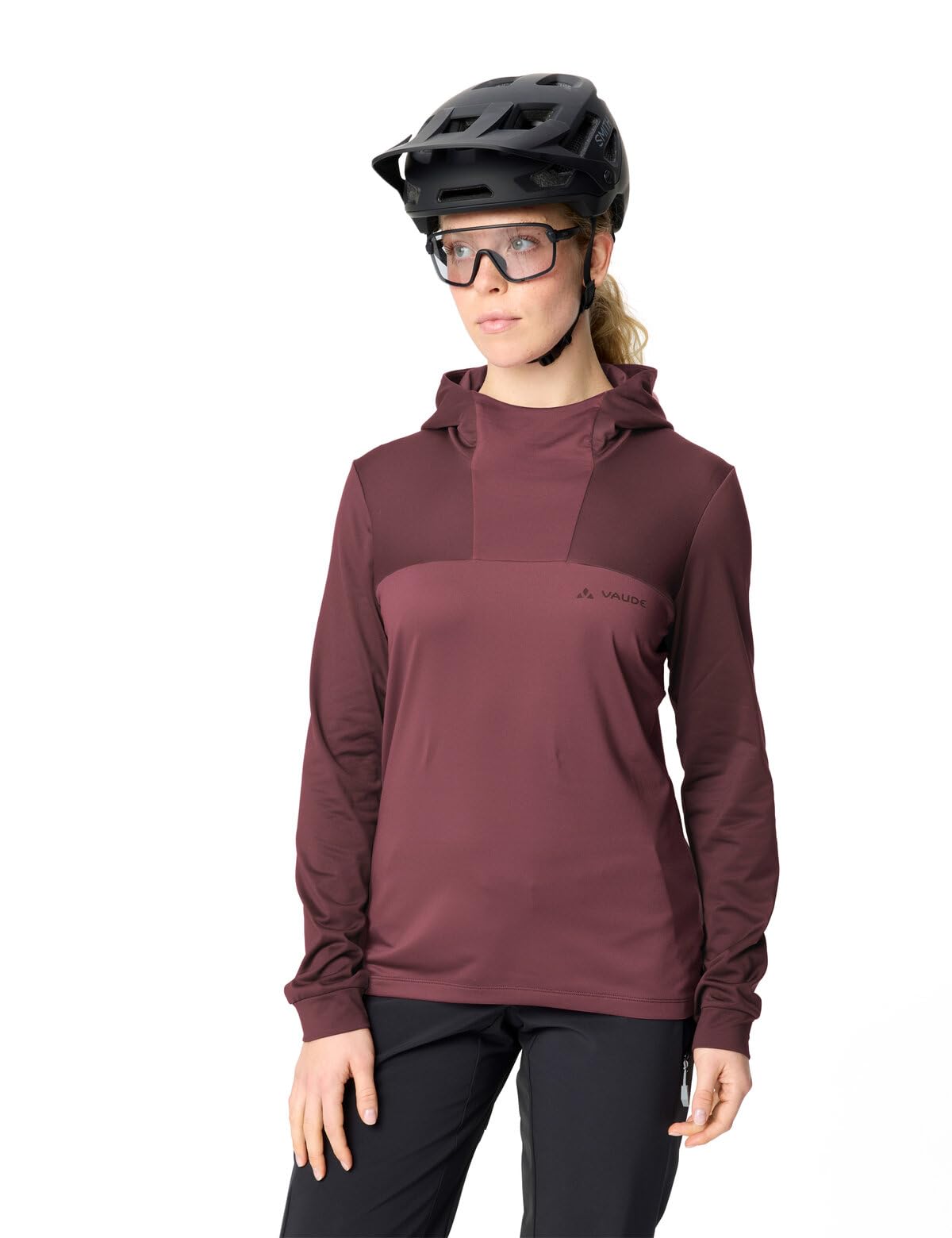 VAUDE Sweat à Capuche Qimsa pour Femme - Chaud - pour Le Cyclisme - pour Les randonnées en VTT d'automne au Printemps - Col Haut