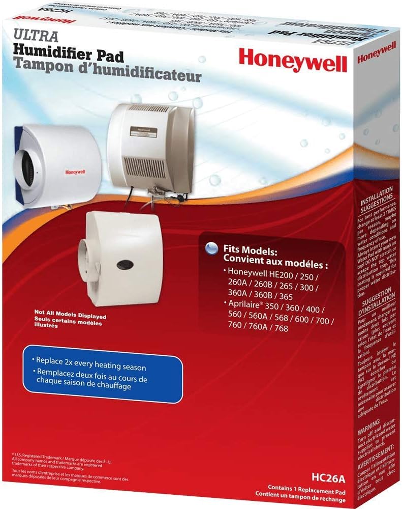 HoneywellHC26A1008/U Pad for He200, He250, He260, He265, He300, He360 and He365 Humidifiers