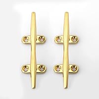 Vista 8 de 2 tacos de barco retro de acero inoxidable 316 chapados en cobre para aplicaciones marinas o decorativas, tacos marinos de color latón para ganchos